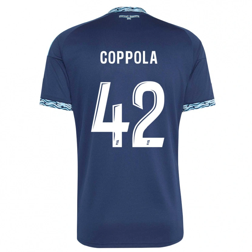 Danxen Kinderen Diego Coppola #42 Staalblauw Wit Thuisshirt Thuistenue 2026/27 T-Shirt