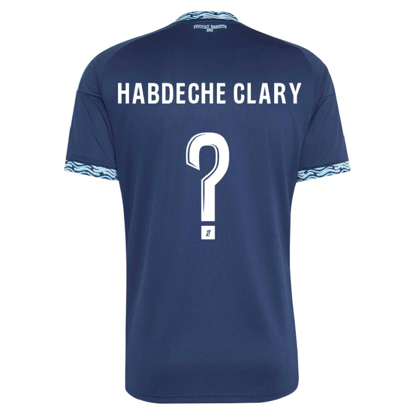 Danxen Kinderen Yanis Habdeche Clary #0 Staalblauw Wit Thuisshirt Thuistenue 2026/27 T-Shirt