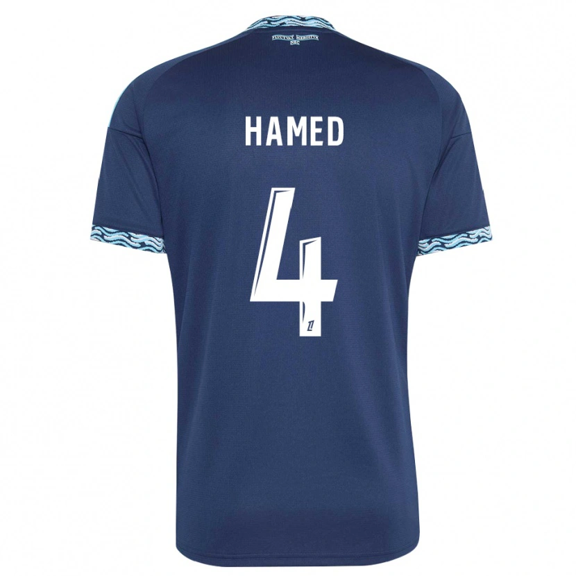 Danxen Kinderen Noah Hamed #4 Staalblauw Wit Thuisshirt Thuistenue 2026/27 T-Shirt