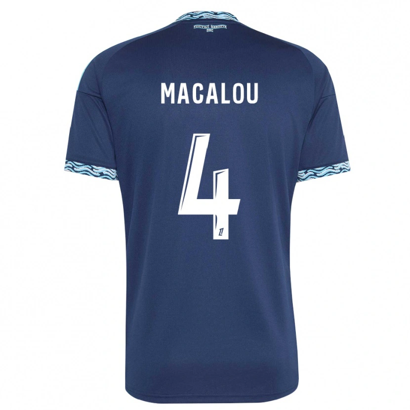 Danxen Kinderen Seydou Macalou #4 Staalblauw Wit Thuisshirt Thuistenue 2026/27 T-Shirt