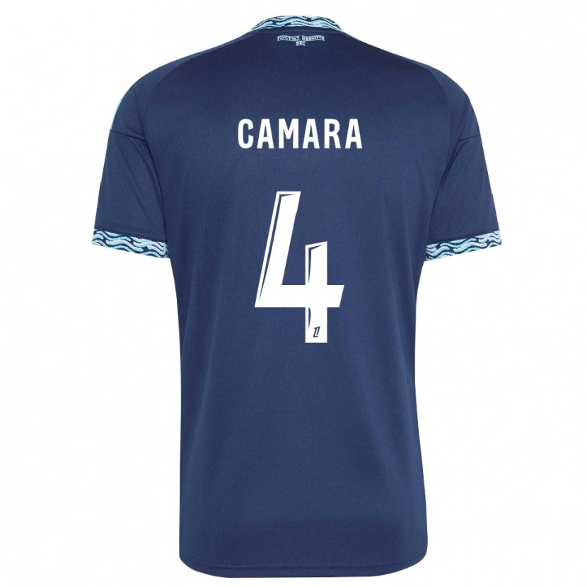 Danxen Kinderen Alseny Camara #4 Staalblauw Wit Thuisshirt Thuistenue 2026/27 T-Shirt
