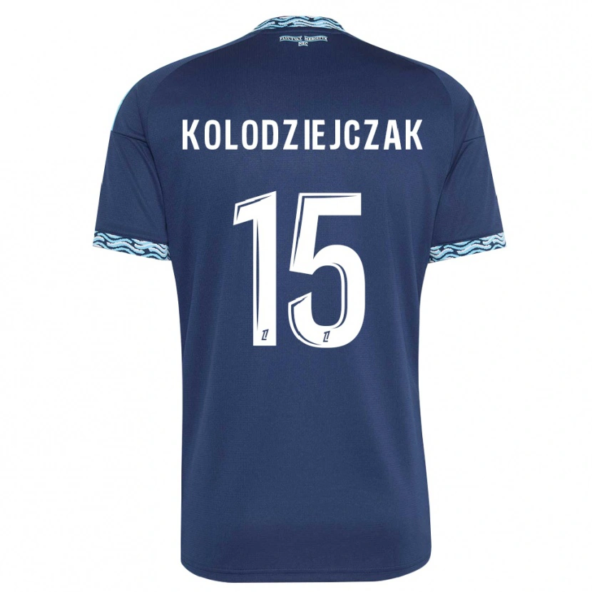 Danxen Kinderen Timothée Kolodziejczak #15 Staalblauw Wit Thuisshirt Thuistenue 2026/27 T-Shirt