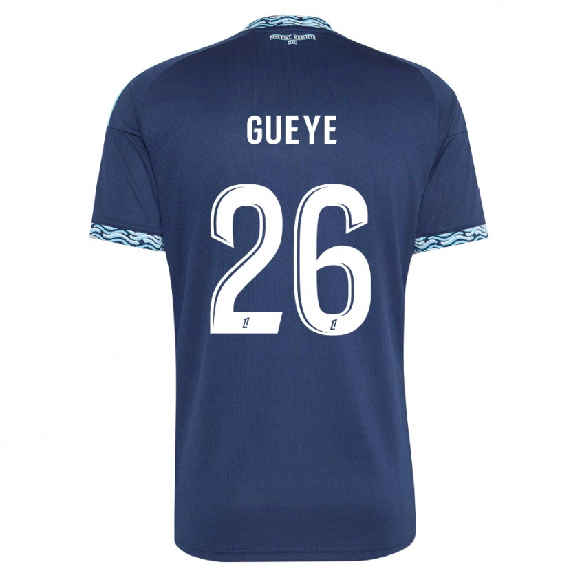 Danxen Kinderen Lamine Gueye #26 Staalblauw Wit Thuisshirt Thuistenue 2026/27 T-Shirt