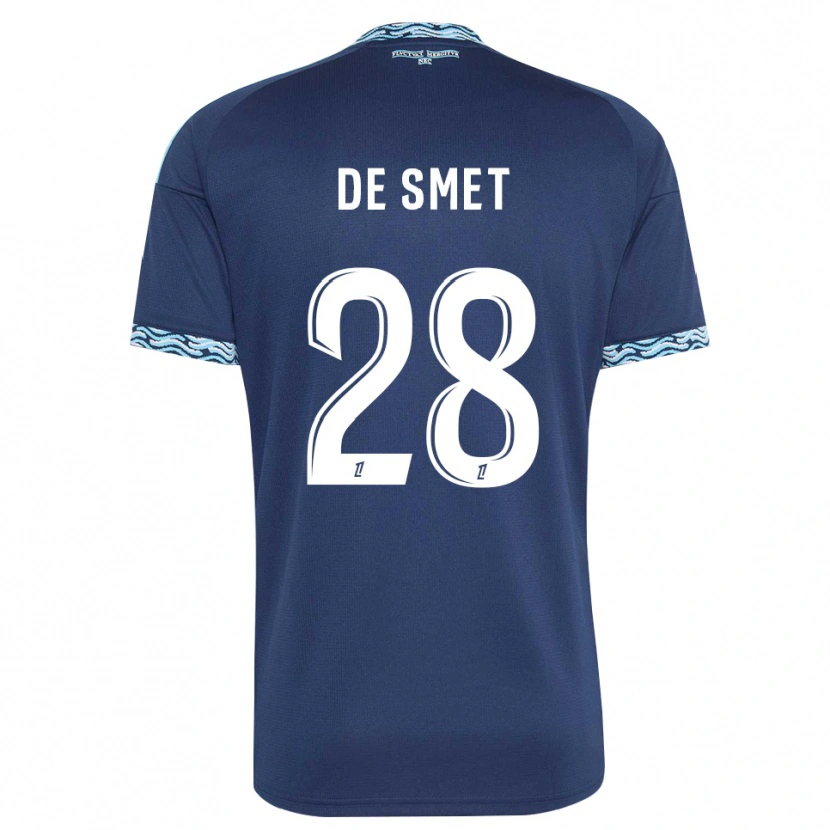 Danxen Kinderen Thibault De Smet #28 Staalblauw Wit Thuisshirt Thuistenue 2026/27 T-Shirt