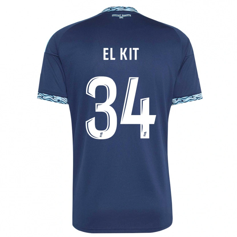 Danxen Kinderen Kamil El Kit #34 Staalblauw Wit Thuisshirt Thuistenue 2026/27 T-Shirt
