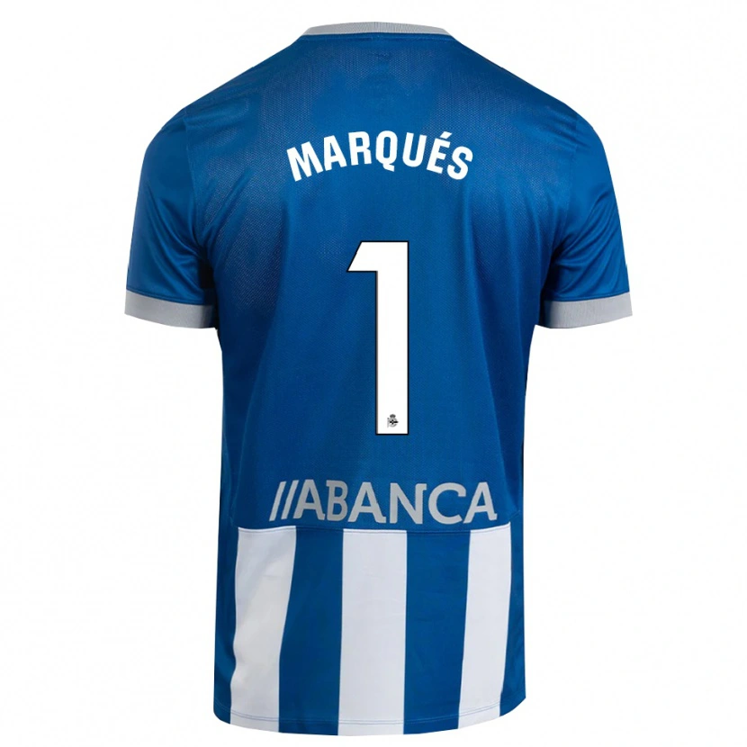 Danxen Kinderen Álex Marqués #1 Blauw Grijs Wit Thuisshirt Thuistenue 2026/27 T-Shirt