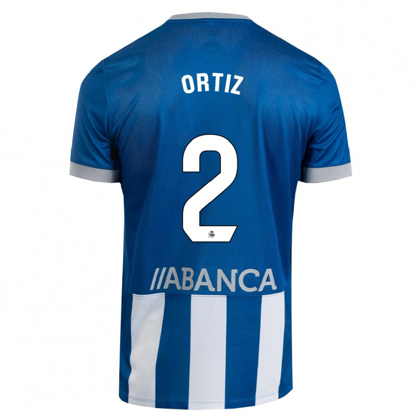 Danxen Kinderen Samara Ortiz #2 Blauw Grijs Wit Thuisshirt Thuistenue 2026/27 T-Shirt