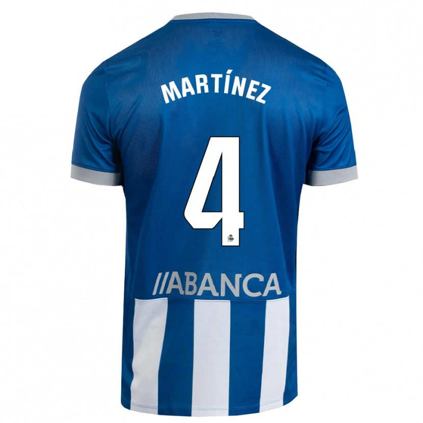 Danxen Kinderen Pablo Martínez #4 Blauw Grijs Wit Thuisshirt Thuistenue 2026/27 T-Shirt