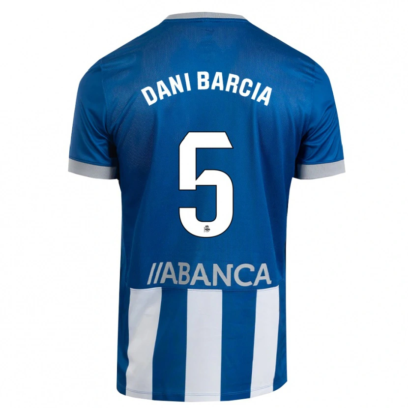 Danxen Kinderen Dani Barcia #5 Blauw Grijs Wit Thuisshirt Thuistenue 2026/27 T-Shirt