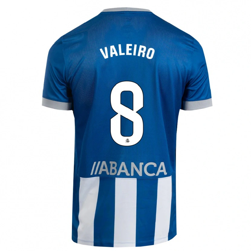 Danxen Kinderen Mauro Valeiro #8 Blauw Grijs Wit Thuisshirt Thuistenue 2026/27 T-Shirt
