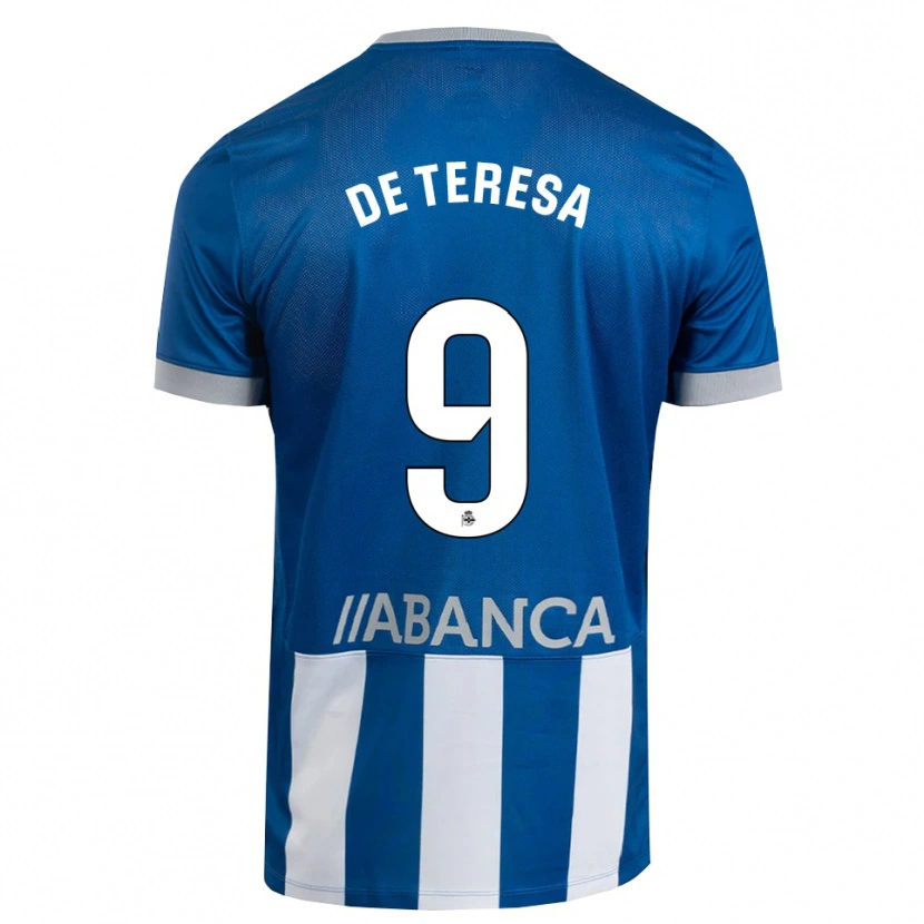 Danxen Kinderen Ana Lucía De Teresa #9 Blauw Grijs Wit Thuisshirt Thuistenue 2026/27 T-Shirt