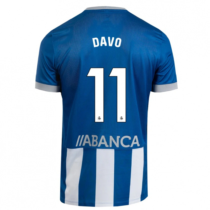 Danxen Kinderen Davo #11 Blauw Grijs Wit Thuisshirt Thuistenue 2026/27 T-Shirt