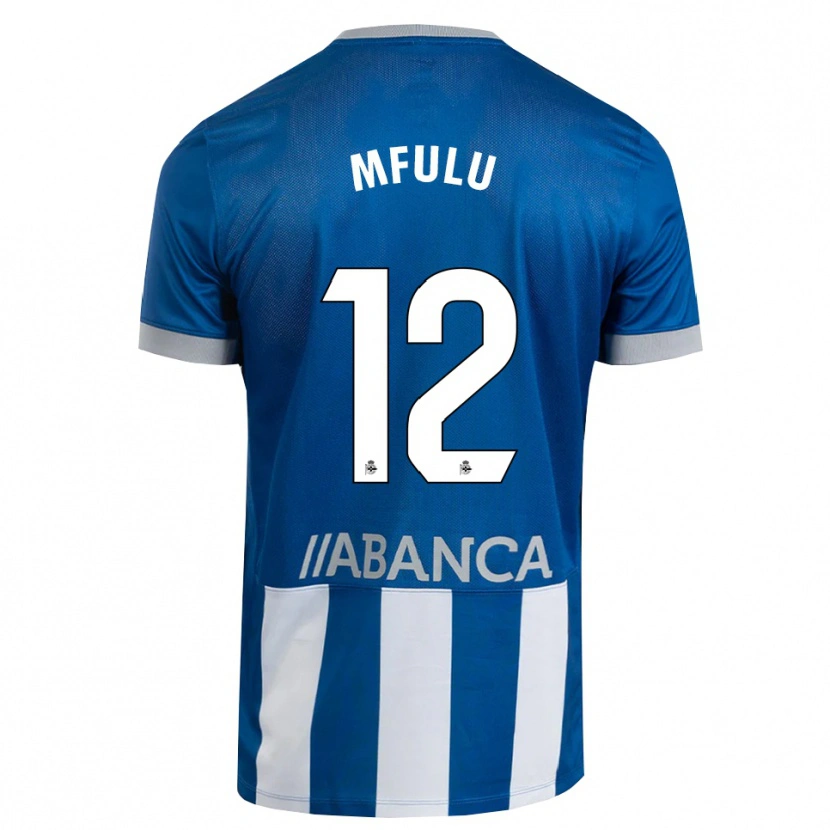 Danxen Kinderen Nuke Mfulu #12 Blauw Grijs Wit Thuisshirt Thuistenue 2026/27 T-Shirt