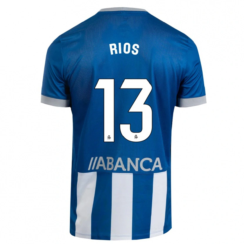 Danxen Kinderen Hugo Rios #13 Blauw Grijs Wit Thuisshirt Thuistenue 2026/27 T-Shirt