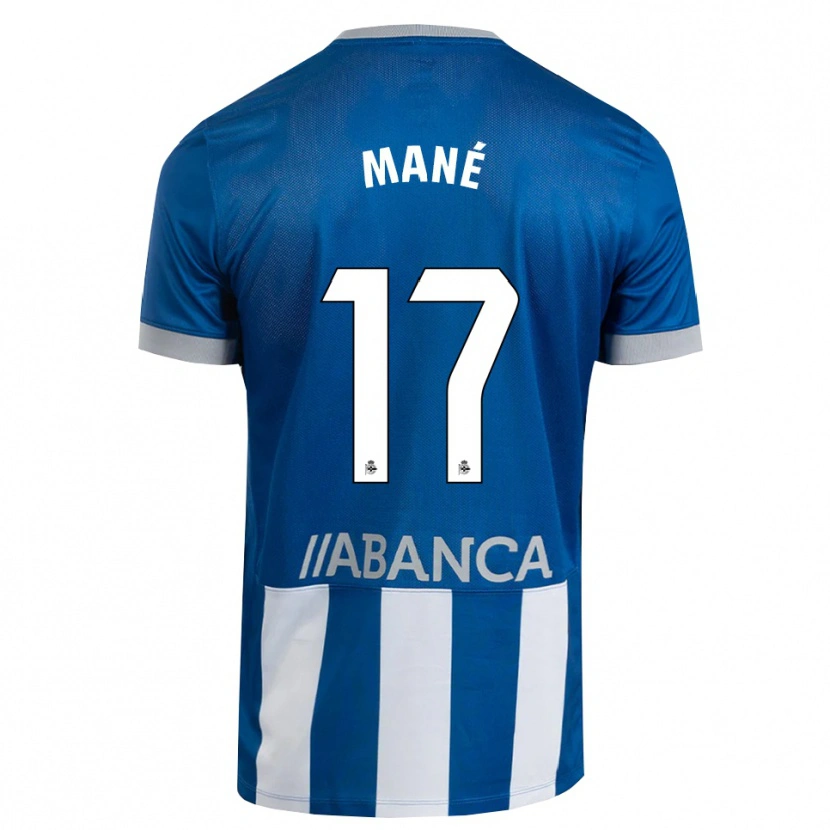 Danxen Kinderen Alioune Mané #17 Blauw Grijs Wit Thuisshirt Thuistenue 2026/27 T-Shirt