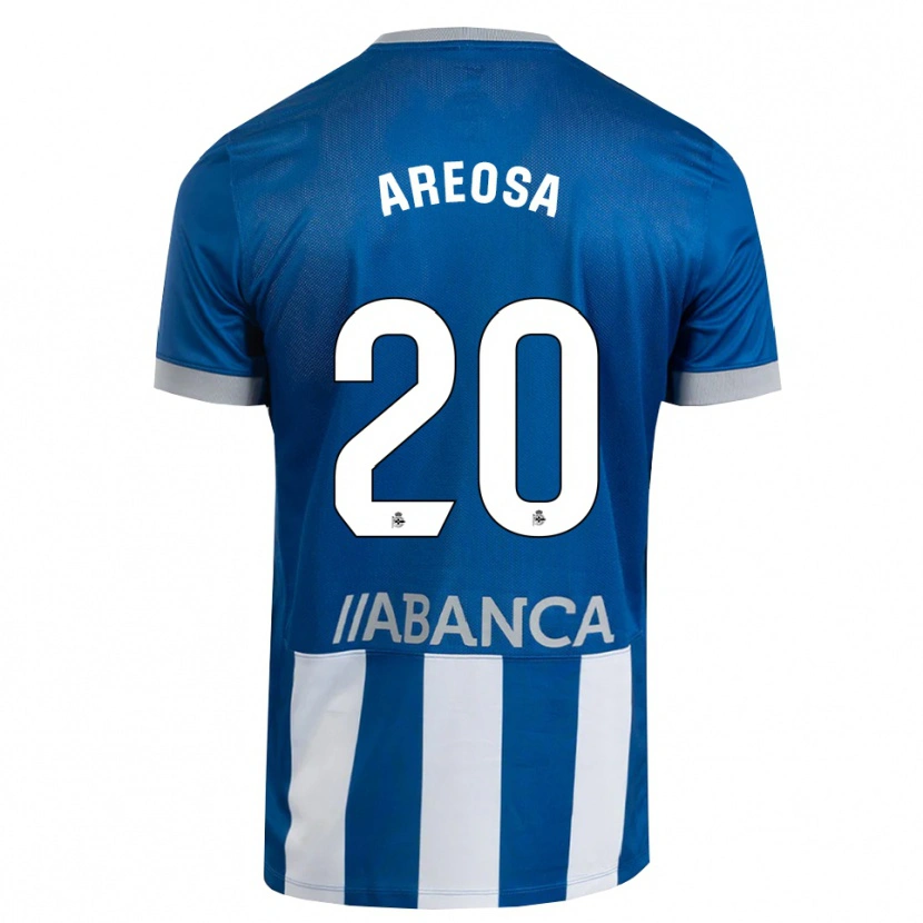Danxen Kinderen Héctor Areosa #20 Blauw Grijs Wit Thuisshirt Thuistenue 2026/27 T-Shirt