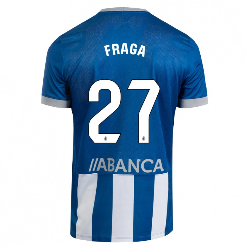 Danxen Kinderen Álvaro Fraga #27 Blauw Grijs Wit Thuisshirt Thuistenue 2026/27 T-Shirt