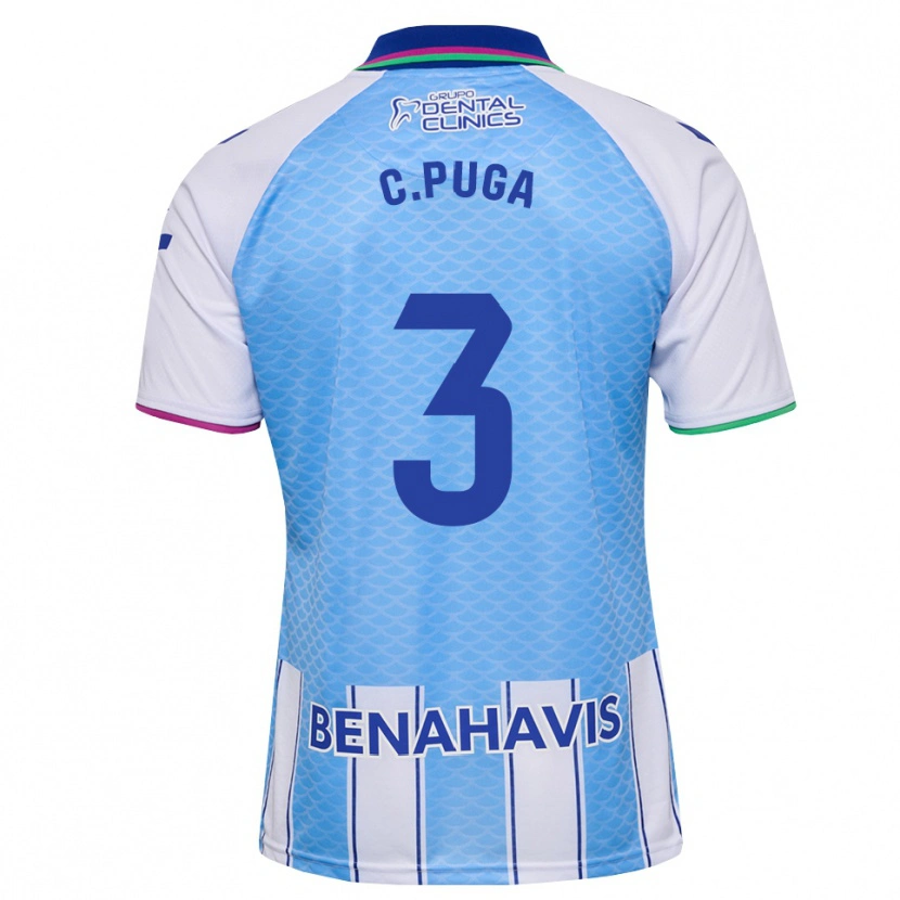 Danxen Kinderen Carlos Puga #3 Diep Hemelsblauw Wit Thuisshirt Thuistenue 2026/27 T-Shirt