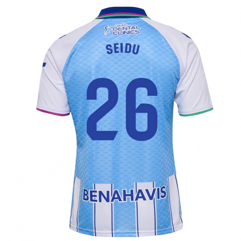 Danxen Kinderen Abubakar Seidu #26 Diep Hemelsblauw Wit Thuisshirt Thuistenue 2026/27 T-Shirt