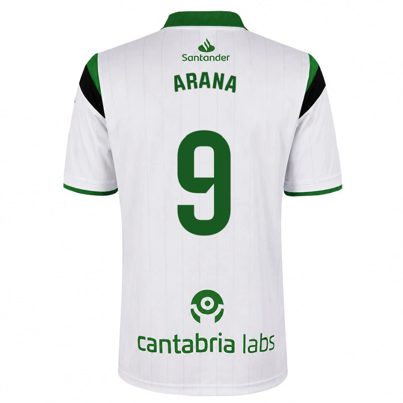 Danxen Kinderen Juan Carlos Arana #9 Wit Groen Zwart Thuisshirt Thuistenue 2026/27 T-Shirt