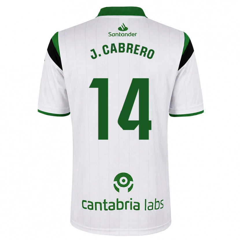 Danxen Kinderen Jimena Cabrero De La Llama #14 Wit Groen Zwart Thuisshirt Thuistenue 2026/27 T-Shirt