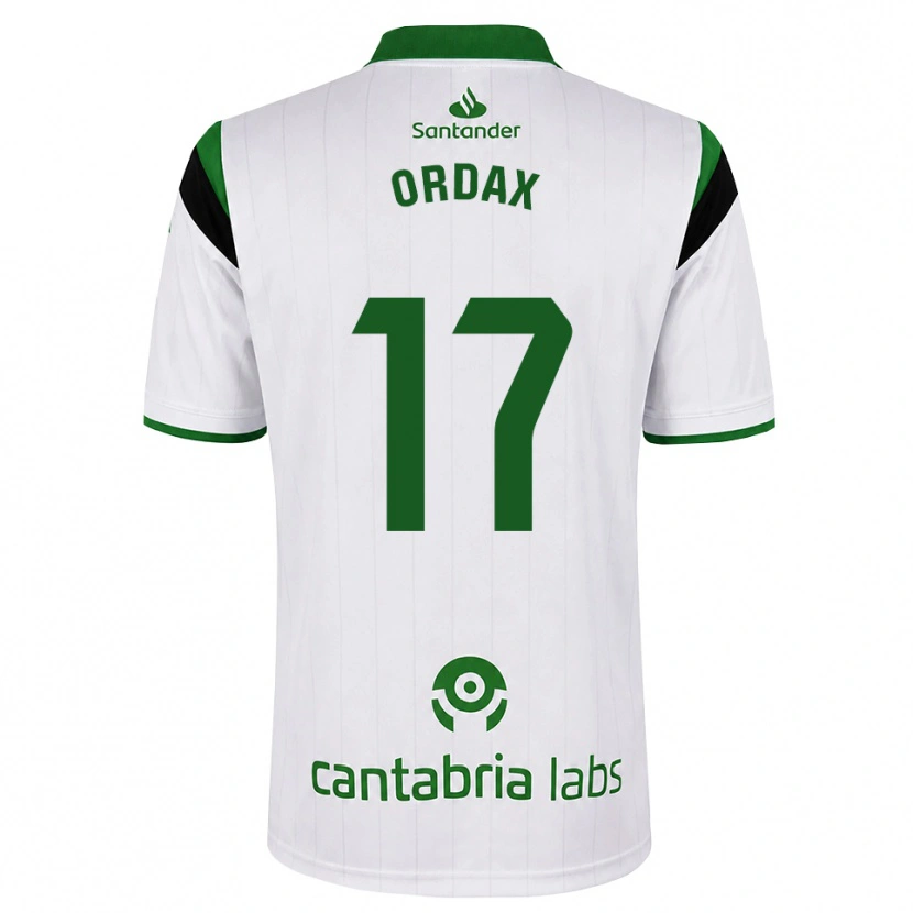 Danxen Kinderen Naiara Ordax Ibáñez #17 Wit Groen Zwart Thuisshirt Thuistenue 2026/27 T-Shirt