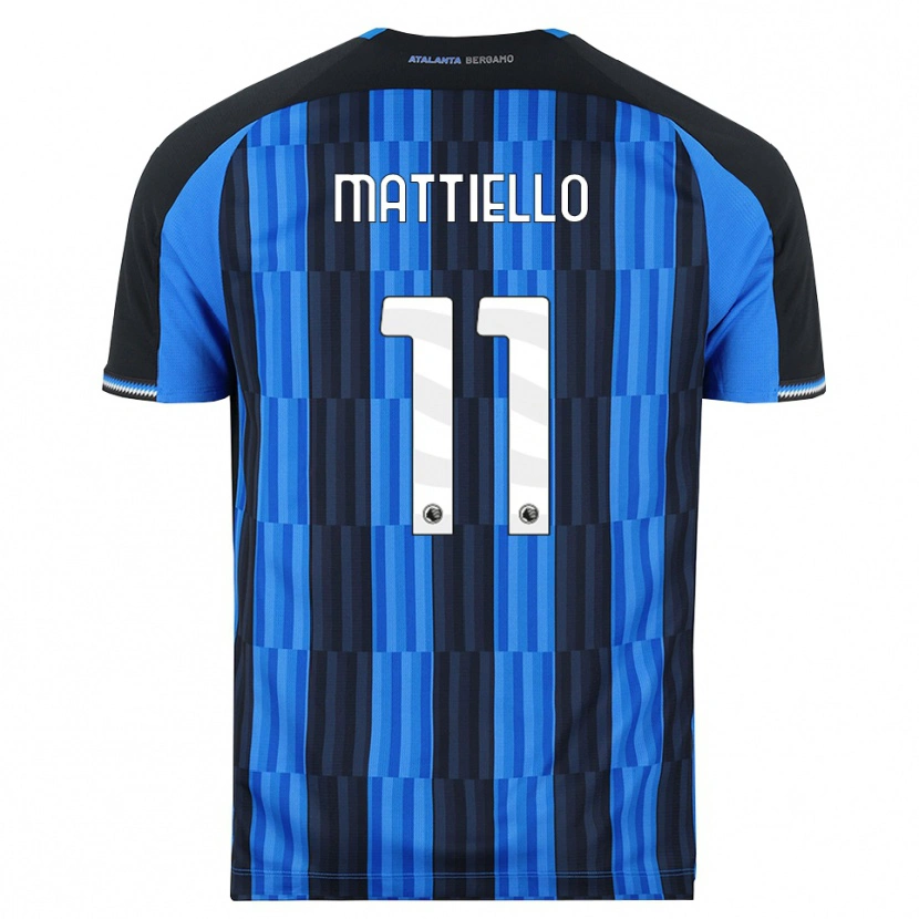 Danxen Kinderen Federico Mattiello #11 Blauw Zwart Rood Thuisshirt Thuistenue 2026/27 T-Shirt