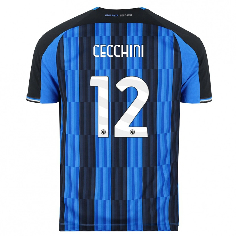 Danxen Kinderen Filippo Cecchini #12 Blauw Zwart Rood Thuisshirt Thuistenue 2026/27 T-Shirt