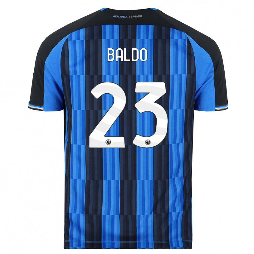 Danxen Kinderen Nicolò Baldo #23 Blauw Zwart Rood Thuisshirt Thuistenue 2026/27 T-Shirt