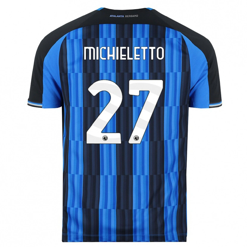 Danxen Kinderen Andrea Michieletto #27 Blauw Zwart Rood Thuisshirt Thuistenue 2026/27 T-Shirt
