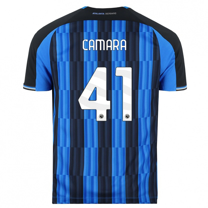 Danxen Kinderen Ibrahima Camara #41 Blauw Zwart Rood Thuisshirt Thuistenue 2026/27 T-Shirt