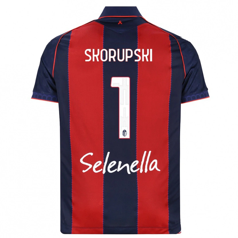 Danxen Kinderen Lukasz Skorupski #1 Koninklijk Blauw Rood Wit Thuisshirt Thuistenue 2026/27 T-Shirt