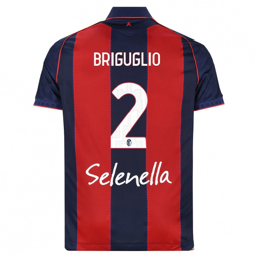 Danxen Kinderen Christian Briguglio #2 Koninklijk Blauw Rood Wit Thuisshirt Thuistenue 2026/27 T-Shirt