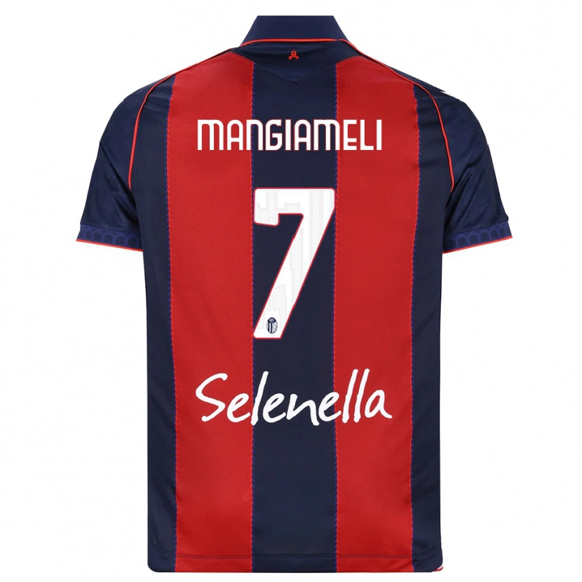 Danxen Kinderen Federico Mangiameli #7 Koninklijk Blauw Rood Wit Thuisshirt Thuistenue 2026/27 T-Shirt