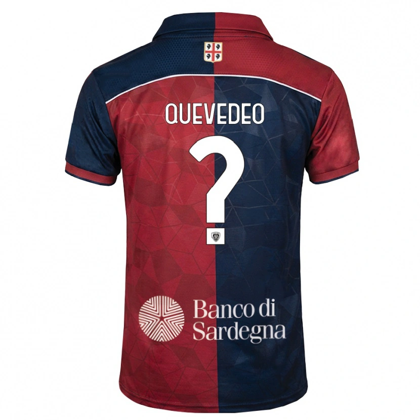 Danxen Kinderen Hector Quevedeo #0 Bordeauxrood Koninklijk Blauw Thuisshirt Thuistenue 2026/27 T-Shirt