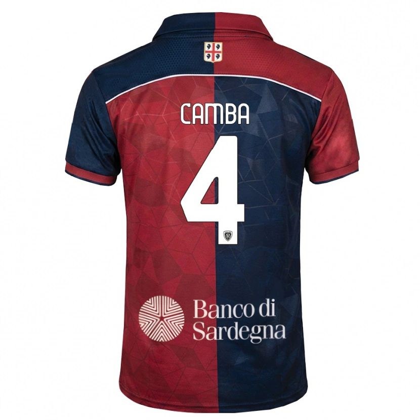 Danxen Kinderen Daniele Camba #4 Bordeauxrood Koninklijk Blauw Thuisshirt Thuistenue 2026/27 T-Shirt