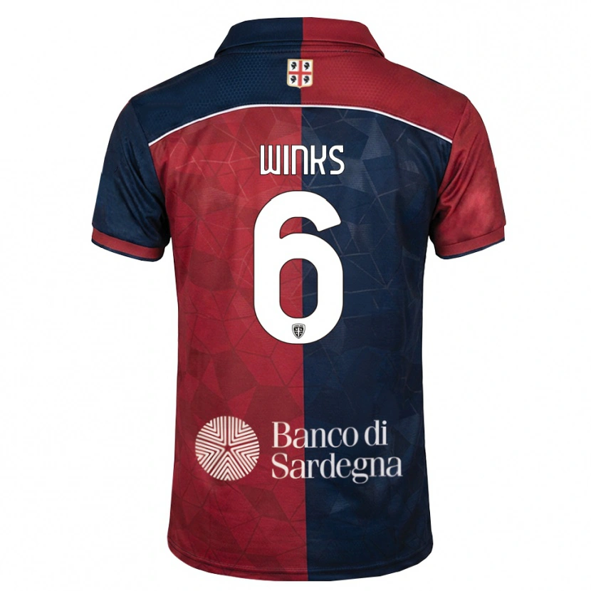 Danxen Kinderen Harry Winks #6 Bordeauxrood Koninklijk Blauw Thuisshirt Thuistenue 2026/27 T-Shirt