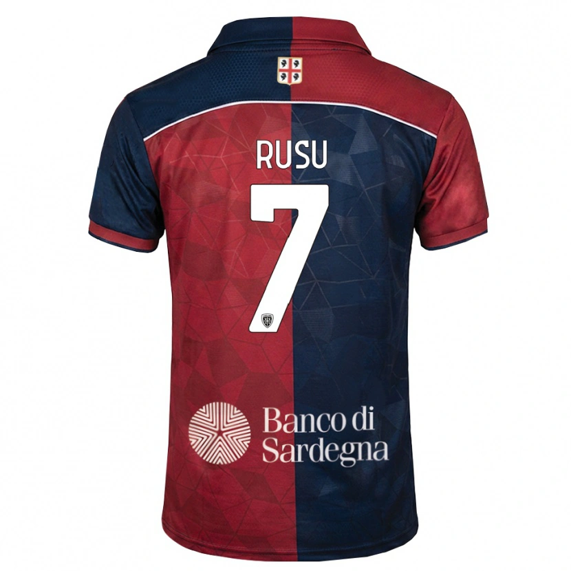 Danxen Kinderen Timofei Rusu #7 Bordeauxrood Koninklijk Blauw Thuisshirt Thuistenue 2026/27 T-Shirt