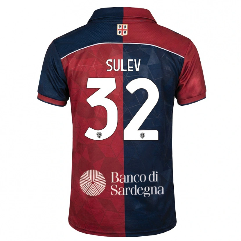 Danxen Kinderen Ivan Sulev #32 Bordeauxrood Koninklijk Blauw Thuisshirt Thuistenue 2026/27 T-Shirt