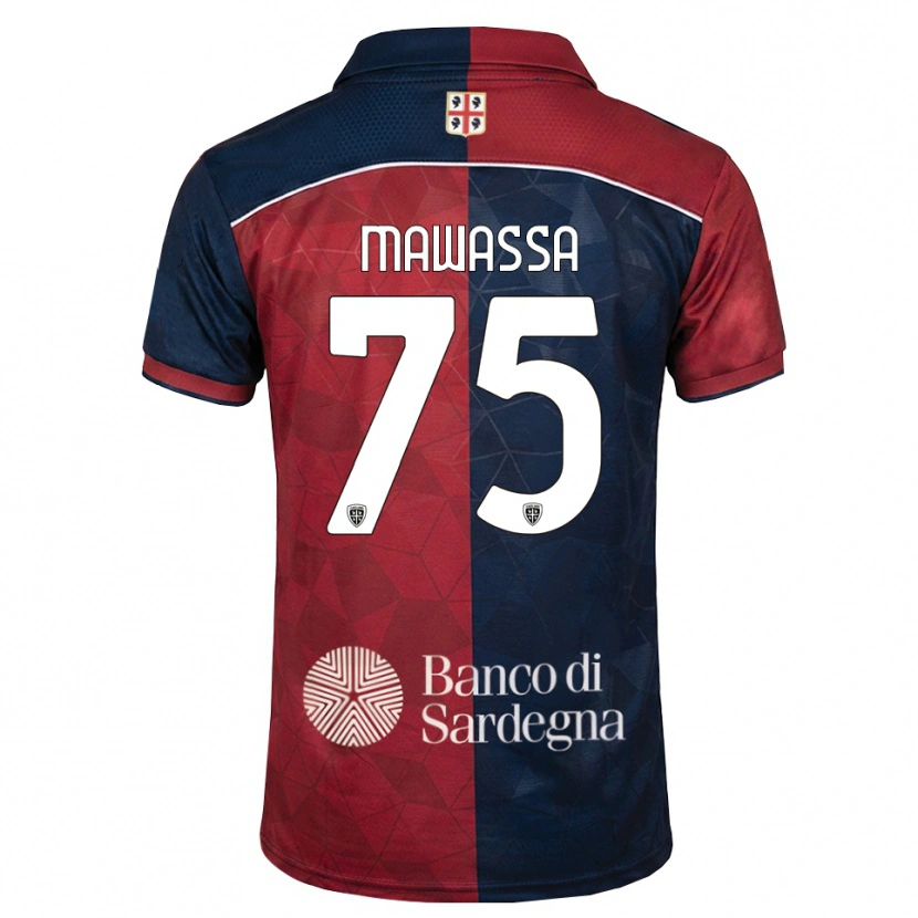 Danxen Kinderen Enoch Mawassa #75 Bordeauxrood Koninklijk Blauw Thuisshirt Thuistenue 2026/27 T-Shirt