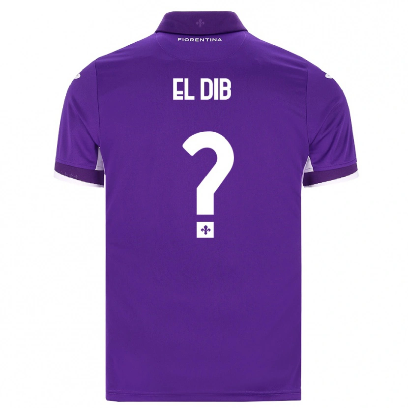 Danxen Kinderen Karim El Dib #0 Paars Wit Roze Thuisshirt Thuistenue 2026/27 T-Shirt