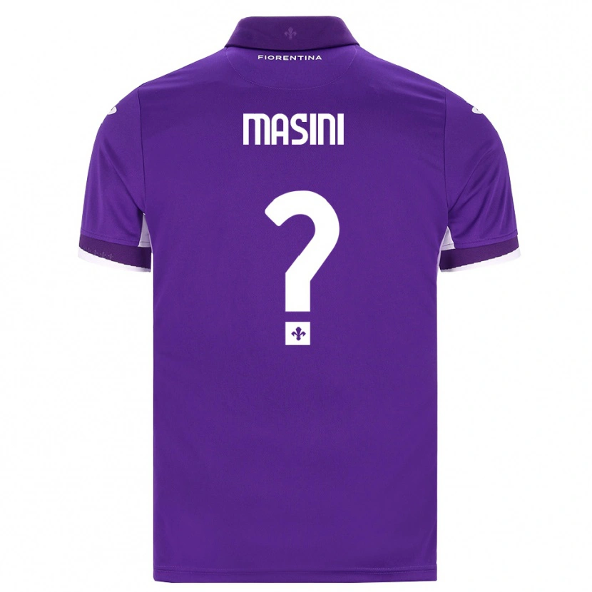 Danxen Kinderen Mattia Masini #0 Paars Wit Roze Thuisshirt Thuistenue 2026/27 T-Shirt