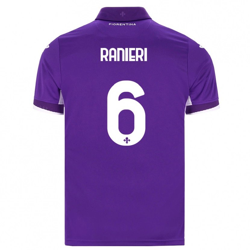 Danxen Kinderen Luca Ranieri #6 Paars Wit Roze Thuisshirt Thuistenue 2026/27 T-Shirt