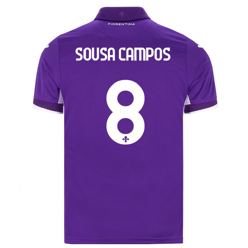 Danxen Kinderen Matteo Sousa Campos #8 Paars Wit Roze Thuisshirt Thuistenue 2026/27 T-Shirt
