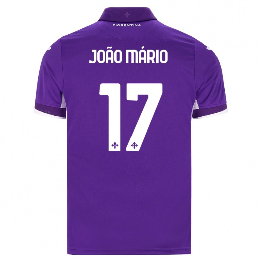 Danxen Kinderen João Mário #17 Paars Wit Roze Thuisshirt Thuistenue 2026/27 T-Shirt