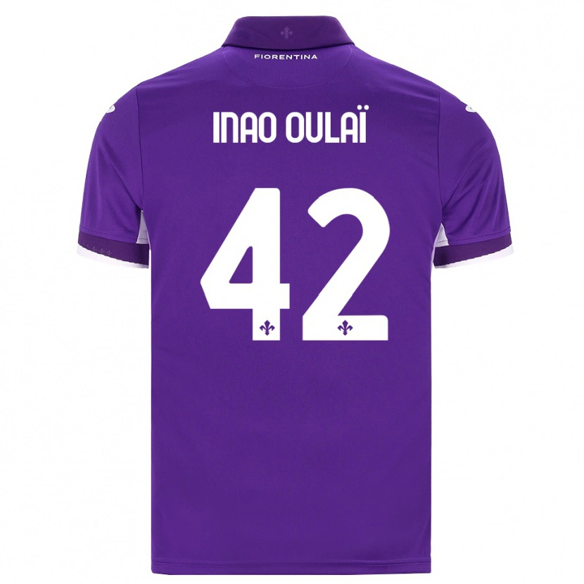 Danxen Kinderen Christ Inao Oulaï #42 Paars Wit Roze Thuisshirt Thuistenue 2026/27 T-Shirt