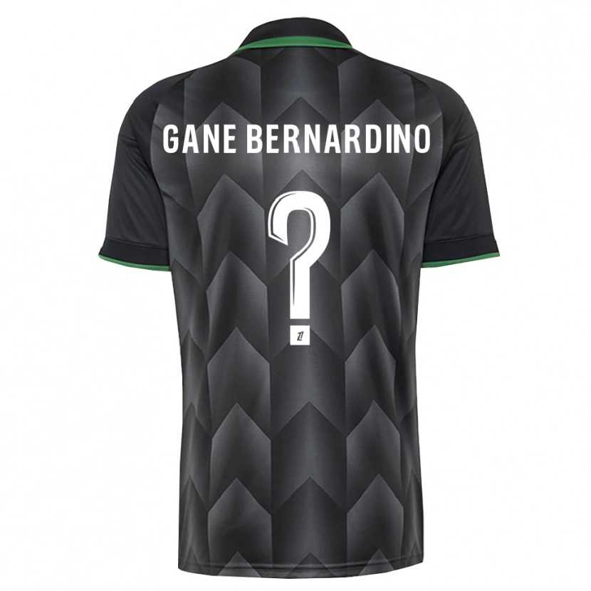 Danxen Kinderen Nathanaël Gane Bernardino #0 Wit Zwart Groen Uitshirt Uittenue 2026/27 T-Shirt