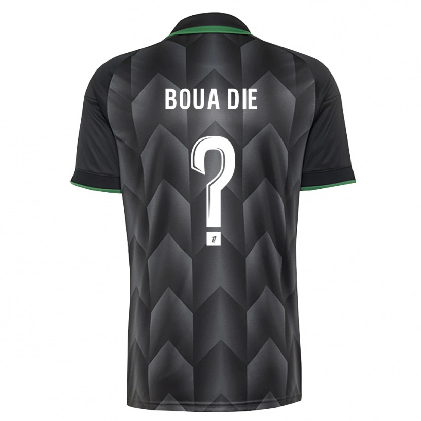 Danxen Kinderen Hervé Boua Dié #0 Wit Zwart Groen Uitshirt Uittenue 2026/27 T-Shirt