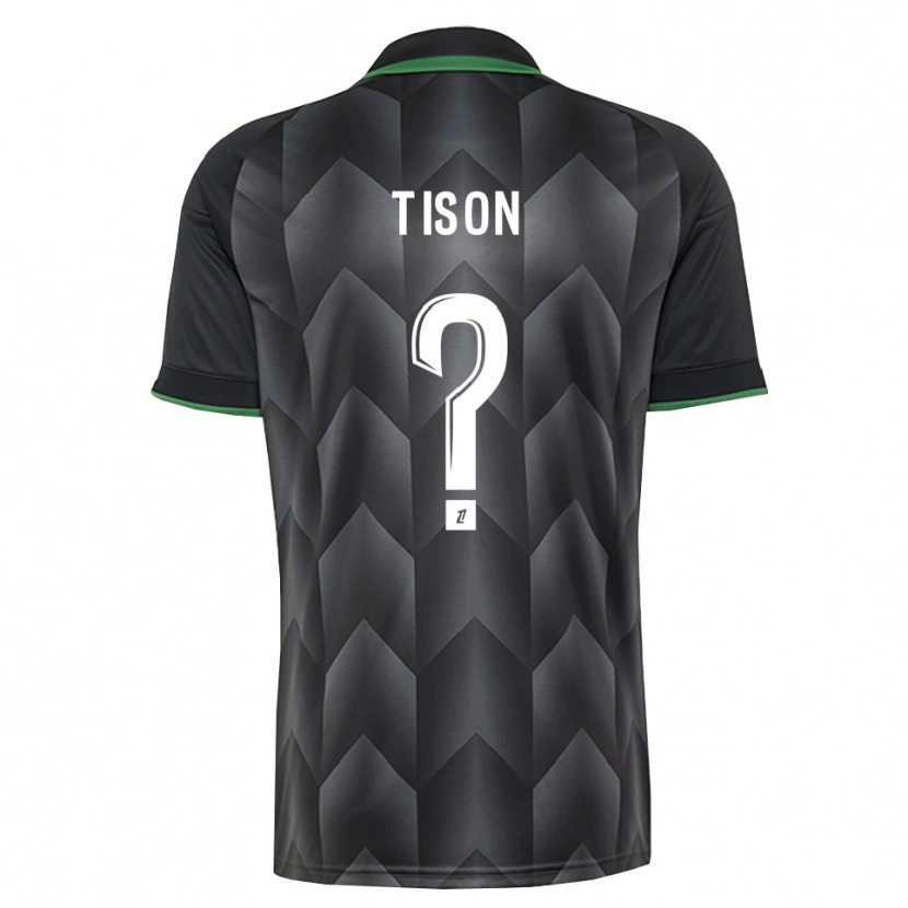 Danxen Kinderen Nathan Tison #0 Wit Zwart Groen Uitshirt Uittenue 2026/27 T-Shirt