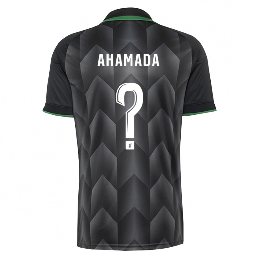 Danxen Kinderen Nelson Ahamada #0 Wit Zwart Groen Uitshirt Uittenue 2026/27 T-Shirt